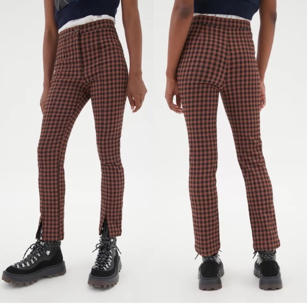 Urban Outfitters Brown Checkered Skinny Pants
